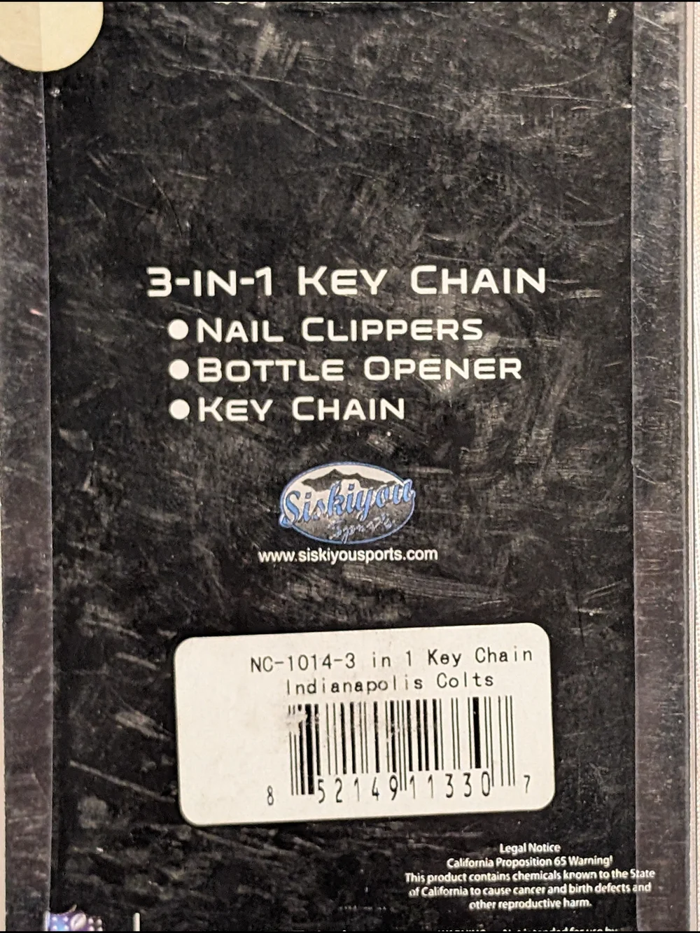 NFL Indianapolis Colts 3-in-1 Metal Key Chain Set - Silver & Blue